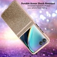 thumbnail image 3 of Dteck for Motorola Razr 2024 Case (Not fit Razr+), Anti-Scratch PC Hard Shell Protective Cover with Built-in Screen Protector for Razr 2024 / Razr 50,Gold/Glitter, 3 of 6