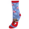 thumbnail image 1 of CTM®  Holiday Super Soft Crew Sock with Grippers (Women's), 1 of 1