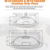 Chrome Drip Pans Replacement For Kleen Range 10124XZ For Chrome Drip Pans Replacement For Kleen Range 10124XZ For