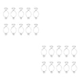 thumbnail image 4 of Advancent 10 piezas Ganchos para azulejos de techo Fácil instalación flexible Resorte automático Diseño simple Letrero colgante Techo F5 F2 estereoscópico 2piezas Advancent CBP456287, 4 of 5