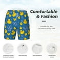 thumbnail image 5 of Lsque Mens Swim Trunks Rubber Duck Pattern - Bathing Suit Compression Liner - Beach Swim Shorts Swimwear - (S-3XL) - Stretch Quick Dry -Medium, 5 of 9