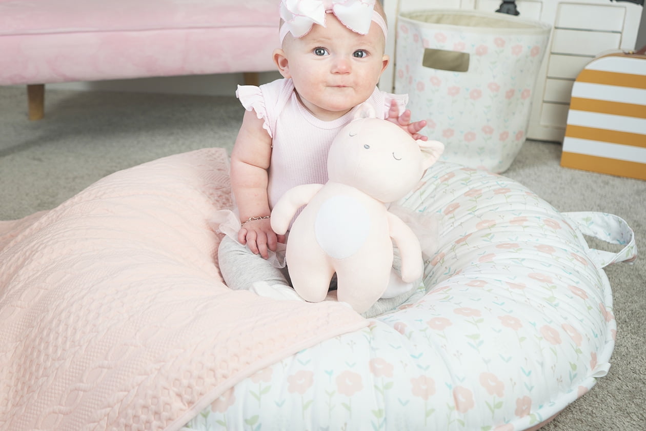 Sealy Baby Soft Storage - Coral and Blossoms (2 Pack) Pink