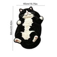 thumbnail image 3 of Adorable Cat Shaped Polyester Bath Rug Washable Absorbent Non Slip Floor Mat Cute Pet Lover Home Decor Gift,C, 3 of 6