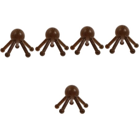 5 Pcs Five Claw Massager Hand Tools Handheld Massagers Manual Scalp Massagers No Static Comb Spider Massage Tool Wooden Hair Brush Wood Head Massager Wooden Massager Head Massagers