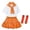 Orange-1, variant on Boys Cheerleader Uniform Outfit Cheerleader Dance for Preschool Graduation Shirt Short Sets Graduation Celebration Dress Outfit Party Dress up 12-13 Years