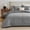 Gray, variant on Sleep Zone 85gsm Cationic Microfiber Comforter Set, Luxury Ultra Soft All Season Bedding, Queen Gray