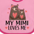 thumbnail image 4 of Inktastic My Mimi Loves Me Bear Boys or Girls Baby Bib, 4 of 4