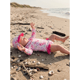 thumbnail image 5 of BemeyourBBs Toddler Baby Girl Swimsuit Infant Bathing Suit One-Piece Swimsuits with Sun Hat Set Long Sleeve Rash Guard Swimwear Marine Animal Zipper Summer Beach Wear, 5 of 9