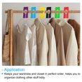 thumbnail image 5 of Separadores de ropa Uxcell, separadores de rack de ropa para closet, rectángulo en blanco, paquete de 30 en negro, 5 of 5