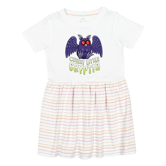 Inktastic Cutest Little Cryptid Mothman Girls Toddler Dress