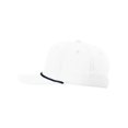 thumbnail image 2 of Richardson 5 Panel Classic Rope Cap (258), Size OSFM, Solid White/Navy, 2 of 4