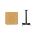thumbnail image 4 of Flash Furniture 24'' Square Natural Laminate Table Top with 22'' x 22'' Table Height Base, 4 of 4