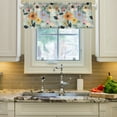 thumbnail image 2 of Yayeee Kitchen Valance Rod Pocket 54" x 18" Living Room Window Curtain, Floral Pattern, 2 of 6