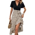 thumbnail image 2 of Women'S 2026 Sleeveless Spring Summer Dresses Casual Boho Crewneck Floral Boho Cocktail Party Dresses L, 2 of 9