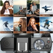 NBD S110 5K Digital Camera for Photography, 48MP Autofocus Vlogging Camera with 32GB TF Card, Black
