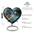thumbnail image 2 of YATHABHISA Heart Lotus Ashes Keepsake Urn, Cremation Urns for Male and Female, Large Urn for Couples, Burial and Funeral Urns for Human Ash, 10 Inch, 2 of 2