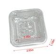 thumbnail image 2 of 100 Pcs Clear Plastic Containers, Plastic Food Containers, Clear Disposable Containers Square Container for Sandwich Dessert Salad (2.95 x 2.95 x 1.1 inch), 2 of 6