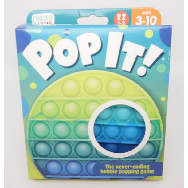 Chuckle & Roar Pop It! Blue Green Bubble Popping Sensory Fidget Toy