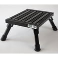 thumbnail image 1 of Safety Step Step Stool S-07C-BLK One Step With Non-Slip Strips And Rubber Leg Tips; Foldable; 1000 Pound Capacity; Black; Aluminum; Small, 1 of 5