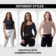 thumbnail image 3 of Paquete de 3 pantalones de chándal Common Stitch para mujer, pantalones de chándal acogedores para mujer, pantalones de yoga de forro polar para mujer (disponibles en Plus), 3 of 7