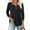 Carbon Black, variant on Traleubie Plus Size Tunic Tops Long Sleeve Casual Solid Henley V Neck Shirts for Women M-4XL
