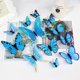 thumbnail image 2 of Calcomanías de pared de mariposas en 3D, 12 piezas de pegatinas adhesivas extraíbles para decoración de pared, el mejor regalo para cumpleaños,color azul Sincero Hogar, 2 of 7