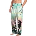 thumbnail image 2 of Balery Tropical Summer Palm print Men's Pajama Pants,Ultra Lightweight Pjs,Lounge Pant-XX-Large, 2 of 9