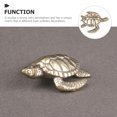 thumbnail image 3 of BEADCEST Brass Turtle Figurine Golden 1Set 1.9Inch, 3 of 6