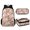 Floral Alpaca, variant on KUIFORTI Shoulder Bag Backpack Crossbody Bag Portable Lunch Bag Handbag Pencil Case with Pocket, Fried Egg Print