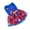 #1 Blue L (Fits up to 14.3 lbs), variant on Dmlowu 4th of July Dog Dress, Soft Breathable Mesh Cat Dog Clothes for Creatures 5-18Lbs, Patriotic and Festive Star Print, 4th of July Decorations, Dog Birthday Gift