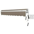 thumbnail image 7 of Awntech 18 Ft Maui Right Motorized Heavy Duty Patio Retractable Awning (216in x 9.25in x 120in), Taupe, 7 of 7