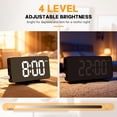 thumbnail image 4 of Digital Alarm Clock for Bedroom, Easy Setup Electronic Dual Alarm Clock with Large Numbers, Power-Off Memory Adjustable Brightness Bedside Clock with 5 Alarm Modes, 12/24H Display for Home, Office, 4 of 7