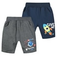 thumbnail image 6 of Esaierr 1-9T Boys Shorts Pants for Kids Baby Summer Short Little Boys Cotton Casual Elastic Athletic Jogger Shorts with Pockets, 6 of 8