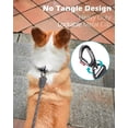 thumbnail image 3 of shiyou-Double Handle Rope Dog Leash, 5FT Heavy Duty Training Lead with Lockable Hook and 2 Comfortable Padded Handles, Reflective Walking Nylon Leash for Small Medium Dogs (11-55 lbs, Black), 3 of 4