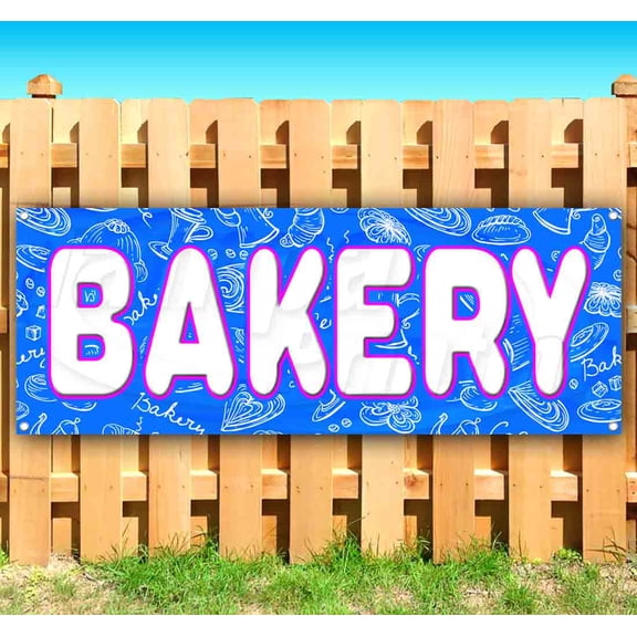 Bakery 13 oz Vinyl Banner With Metal Grommets