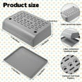thumbnail image 2 of Cat Litter Box Ramp, Double Layered Self-Cleaning Cat Litter Box with Filter Function Trapper with Storage Filter Pedal Easy Clean Pedal Step Stool Anti Litter Tracking Gray, 2 of 7