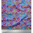 thumbnail image 1 of Soimoi Poly Georgette Fabric Floral Clip Art Fabric Prints by Yard 52 Inch Wide, 1 of 1