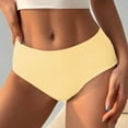 thumbnail image 5 of Panties for Women,Fashion Low Waist Striped Briefs for Women Soft Lace Trim Comfortable Underwear Everyday Wear,Womens Underwear,Yellow,M, 5 of 6