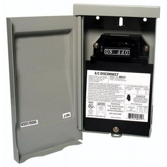 Bobrick MAR80316 30A 240V Single Phase Fused Disconnect Switch