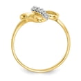 thumbnail image 2 of Bluebell Jewels 14k Yellow Gold Plated Cubic Zirconia Engagement Ring, 2 of 4