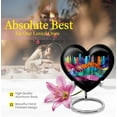 thumbnail image 5 of Vibrant Textile Landscape Urn For Human Ashes Adult 8 Inches, Cremation Urn Human Ashes, Heart Urn, Cremation Urn For Women For Funeral Urn, Burial Ashes Container, Decorative Urns For Ashes Male, 5 of 5