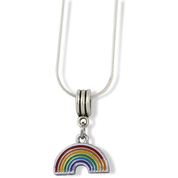 Emerald Park Jewelry Rainbow Charm Snake Chain Necklace