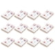 thumbnail image 1 of Caja de 12 Uds de cajas de Chocolate Vintage Qarigey estampado de marmoleado de caramelos Pluma blanca, 1 of 6