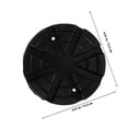 thumbnail image 2 of Raindrops 2Pcs Floor Jack Rubber Pad Black Stable Support for Jack Stand Pinch Welds, 2 of 8