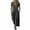 Dark Gray, variant on V Neck Short Sleeve Maxi Dress Casual Loose Fit Flowy Long Dress Sundress with Pockets for Summer Beach Vacation