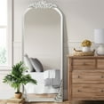 thumbnail image 4 of Arch Mirror Full-Length Mirror Vintage Decorative Mirror,71"x31",White, 4 of 6