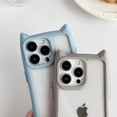 thumbnail image 3 of Cute Cat Ears Clear Phone Case Compatible with iPhone Case (Black,iPhone 12 Pro), 3 of 6