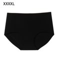 thumbnail image 3 of Bragas Mujer Calzoncillos transpirables de cintura media sin costuras Ropa interior suave, Negro, 4XL seitruly AP001340-03*3, 3 of 7