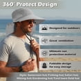 thumbnail image 5 of Tirrinia Sun Blocker Sun Hats for Men with Neck Flap and Wide Brim for Outdoor Camping, Hiking, Hunting, and Fishing, Sun Hat for Men, 5 of 8