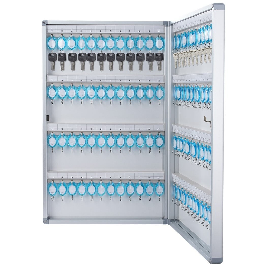 Key Wall Mount, Key Organizer Lock Box with 96 Key Tags for 96